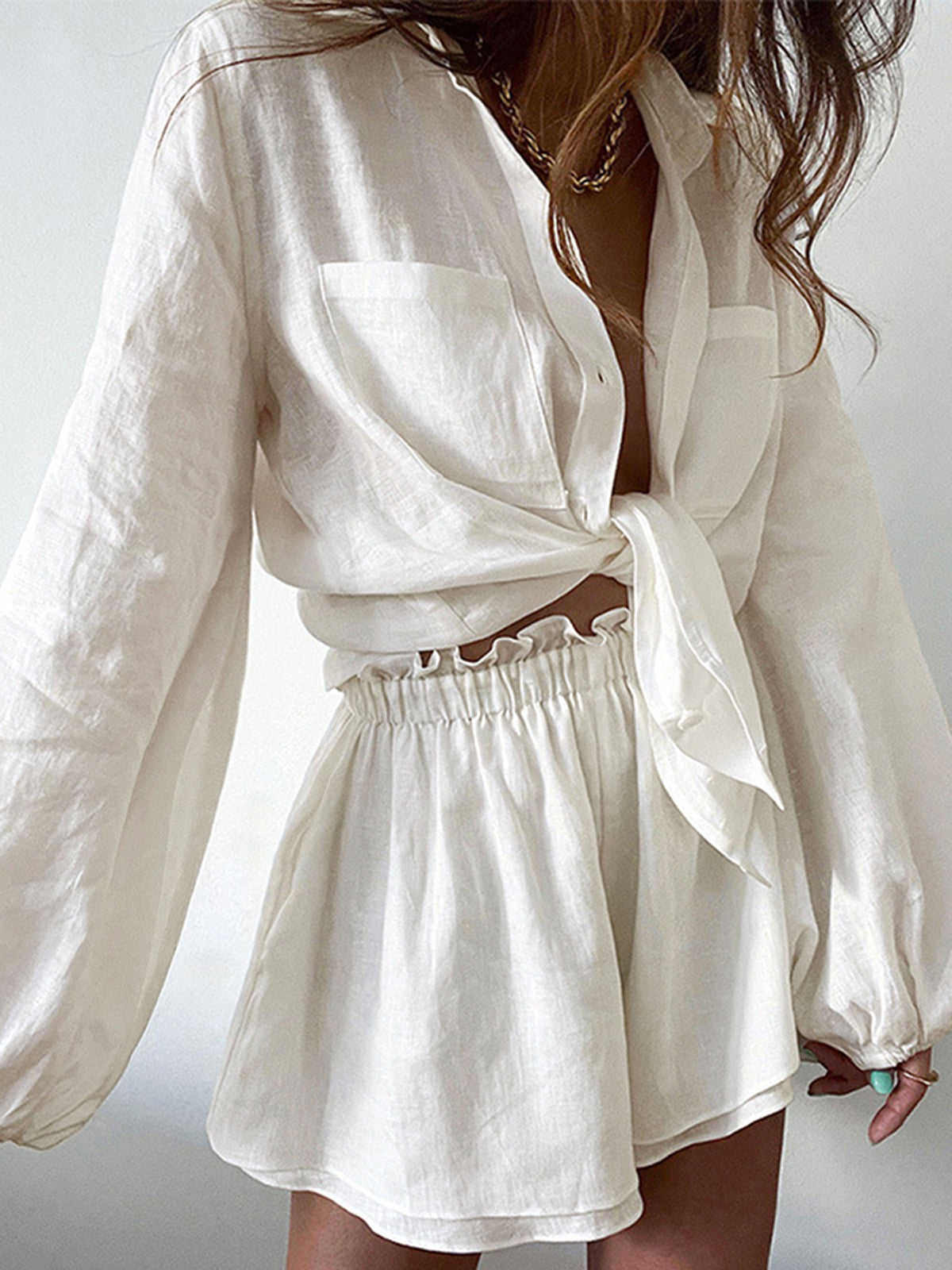 Shorts Sets Women – Two Piece Double Lined Short Set | Women's Shorts Sets