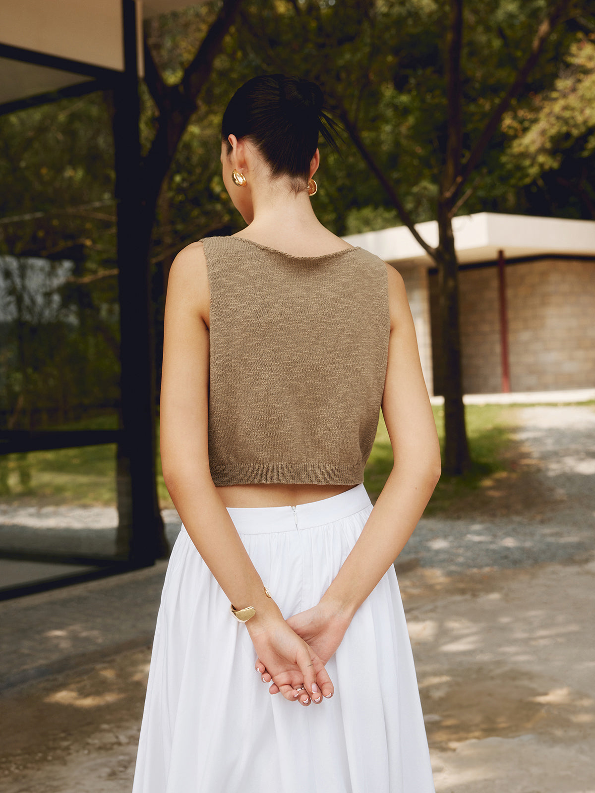 Crop Top Women – Cotton Blend Tank Top | Tops for Women