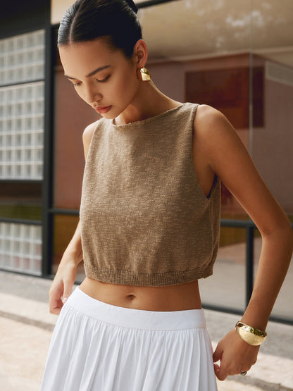 Crop Top Women – Cotton Blend Tank Top | Tops for Women