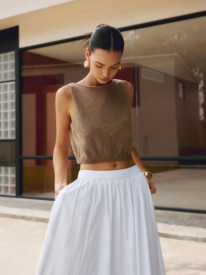 Crop Top Women – Cotton Blend Tank Top | Tops for Women