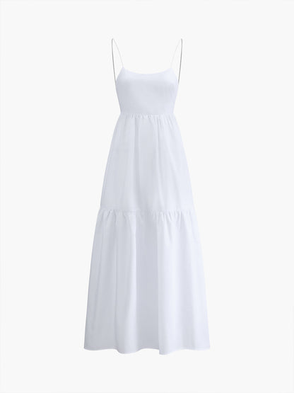 Maxi Dress Women – Solid Backless Long Dress | Summer Dresses for Women