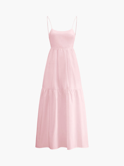 Maxi Dress Women – Solid Backless Long Dress | Summer Dresses for Women