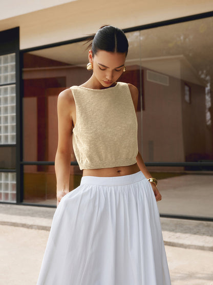 Crop Top Women – Cotton Blend Tank Top | Tops for Women