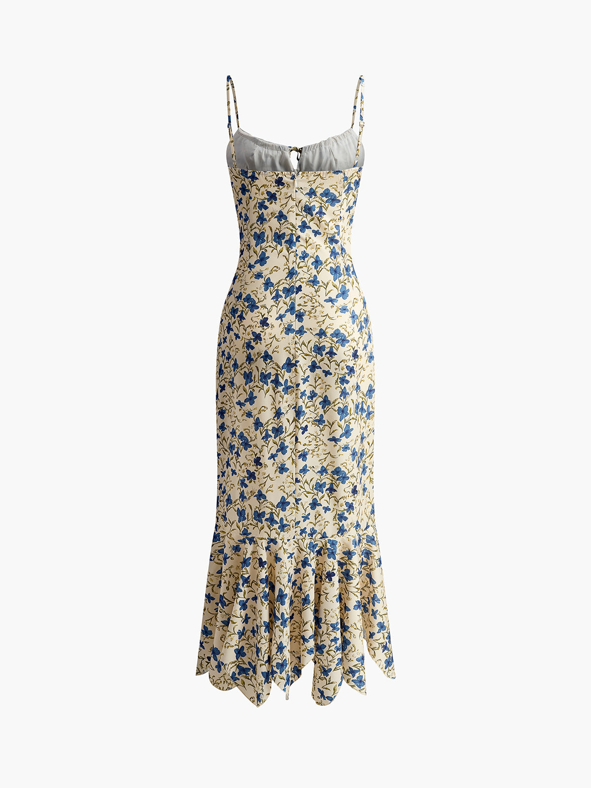 Floral Maxi Dress – Knotted Irregular Hem Long Dress | Summer Dresses for Women