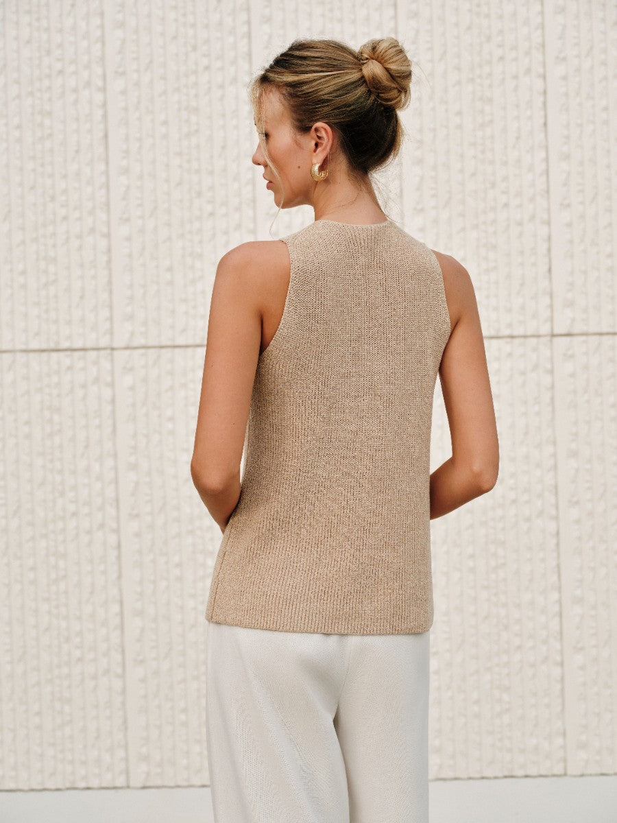 Halter Top Women – Cross-Over Collar Tank Top | Tank Tops for Women