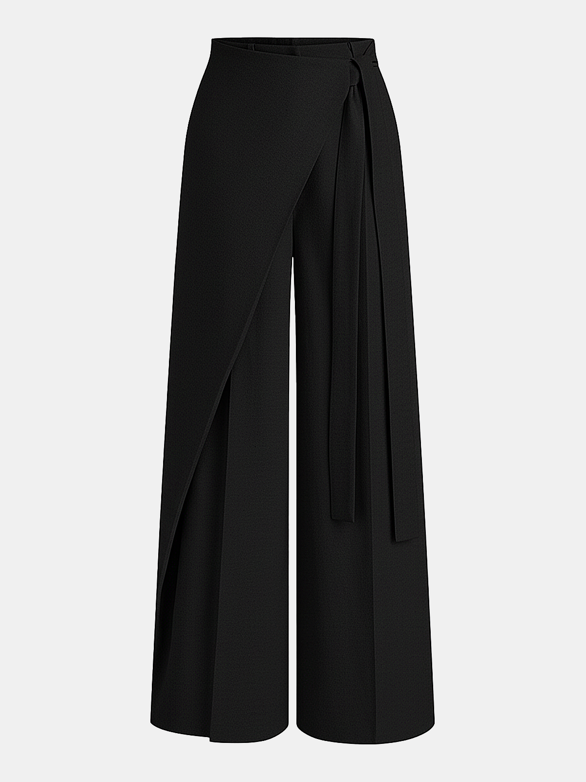 Wide Leg Pants Women – Asymmetric Wrap Palazzo Trousers | Women's Pants