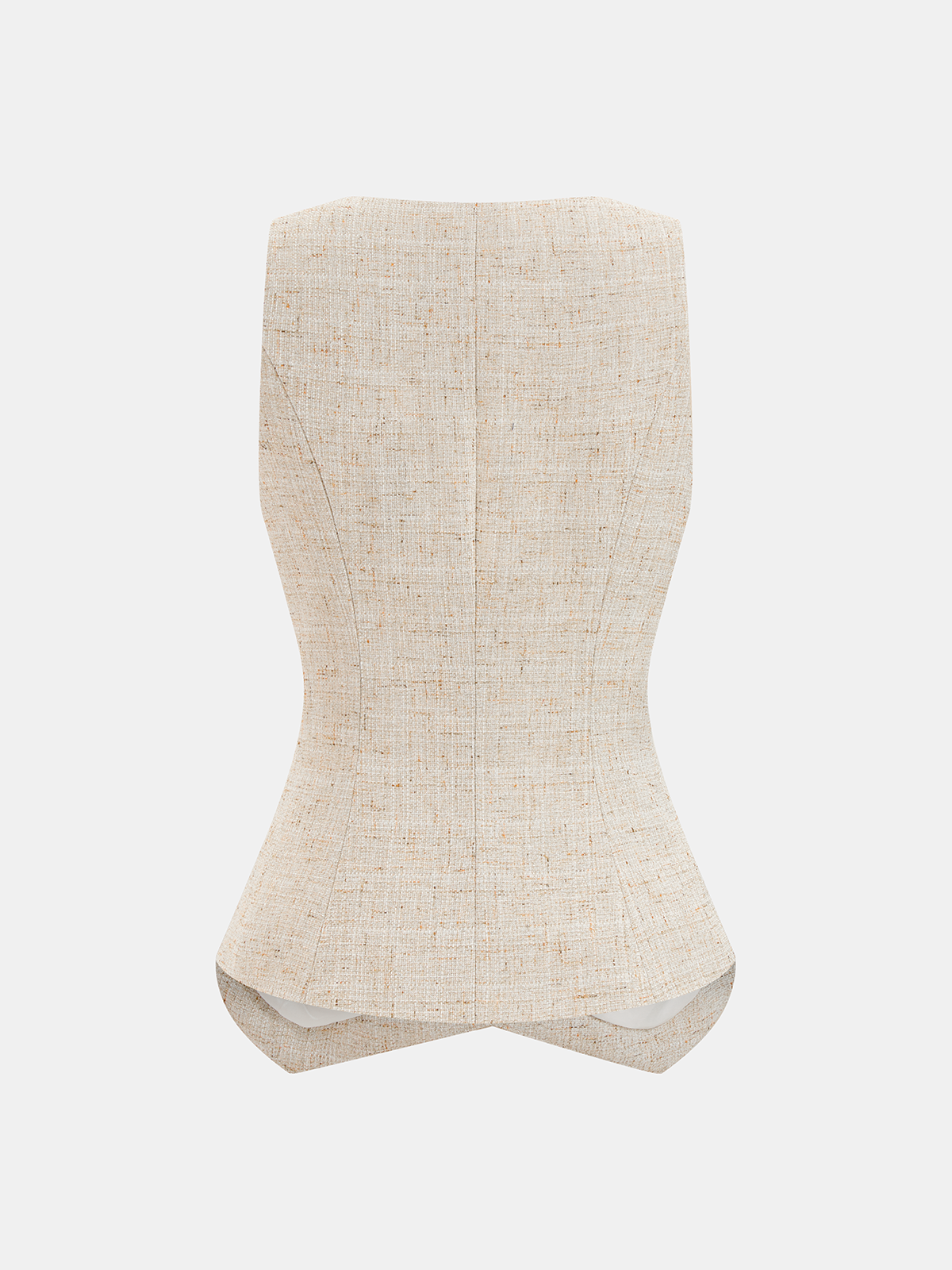 Two Piece Sets Women – Tweed Buttoned Vest & Mini Shorts Set