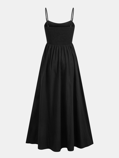 Maxi Dress – Cotton Sleeveless Summer Dress with Pockets | Long Dresses for Women
