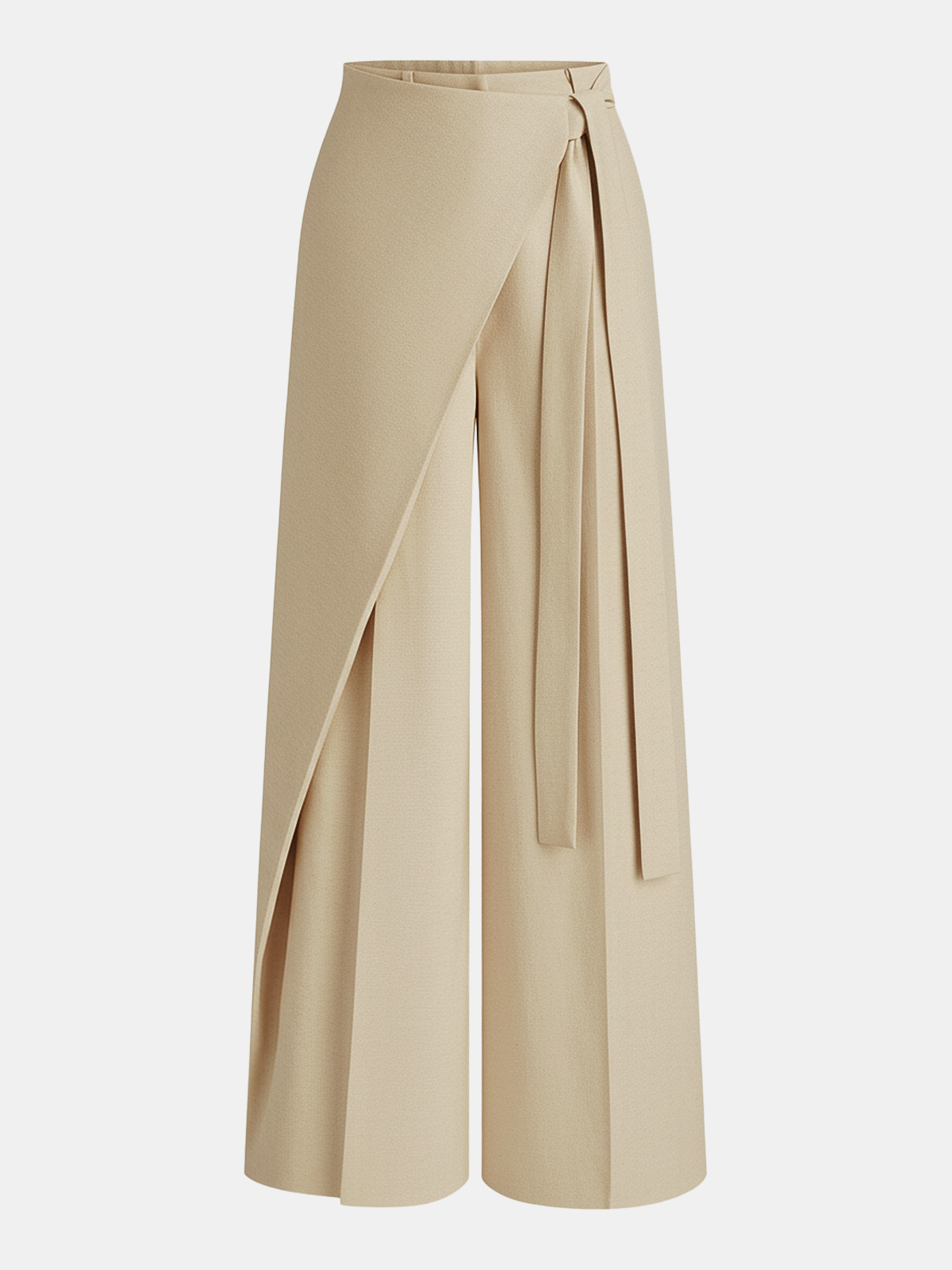 Wide Leg Pants Women – Asymmetric Wrap Palazzo Trousers | Women's Pants