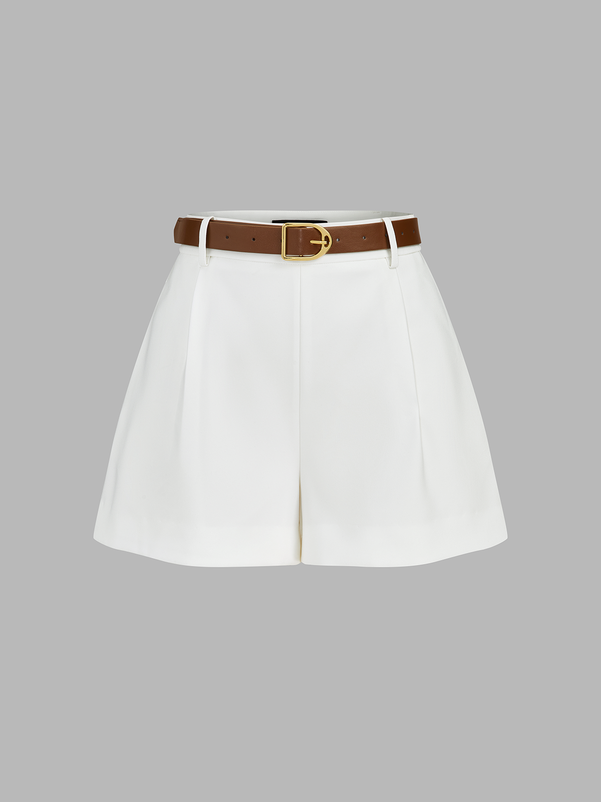 Shorts Sets Women – Draped Sleeveless Top & Belted Shorts | Two Piece Set