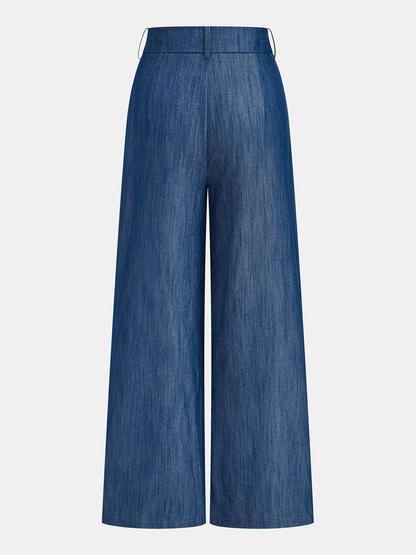 Two Piece Sets Women – Cross-Tie Crop Top & Wide Leg Pants | Matching Set