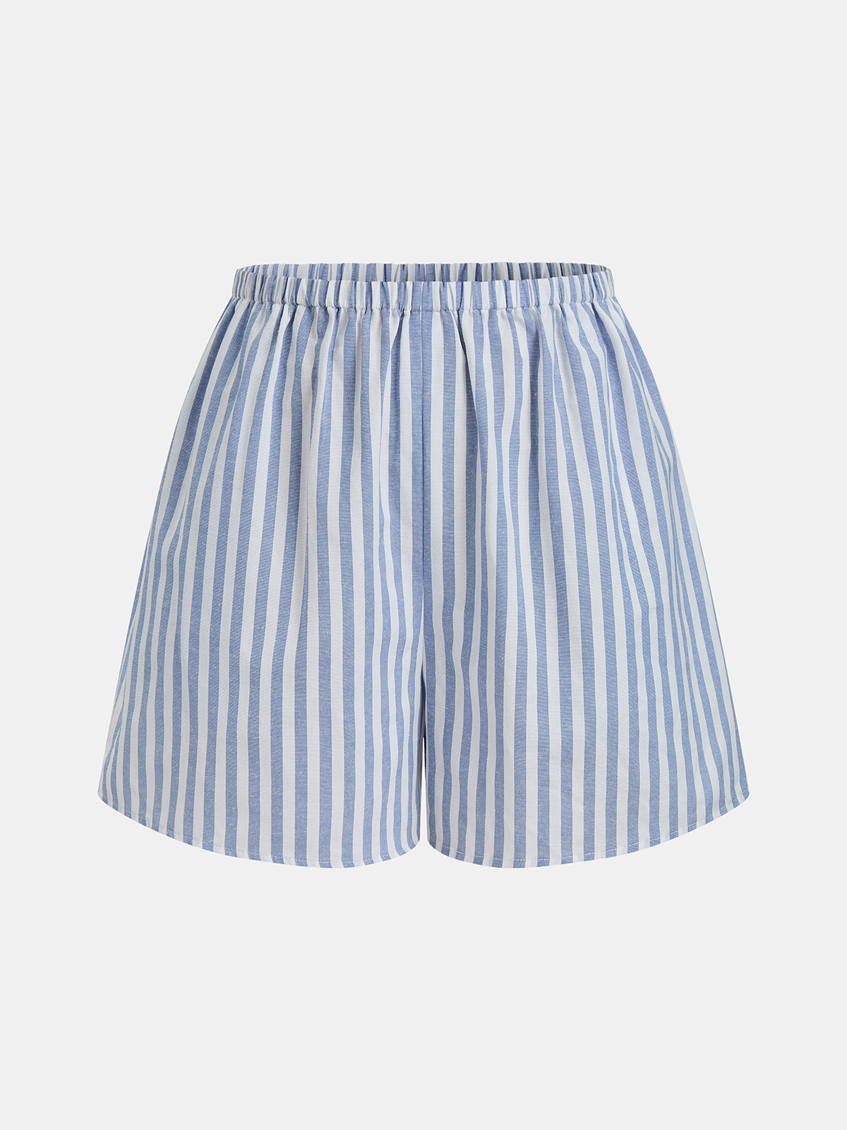 Shorts Sets Women – Striped Cotton Cutout Top & Shorts | Two Piece Set