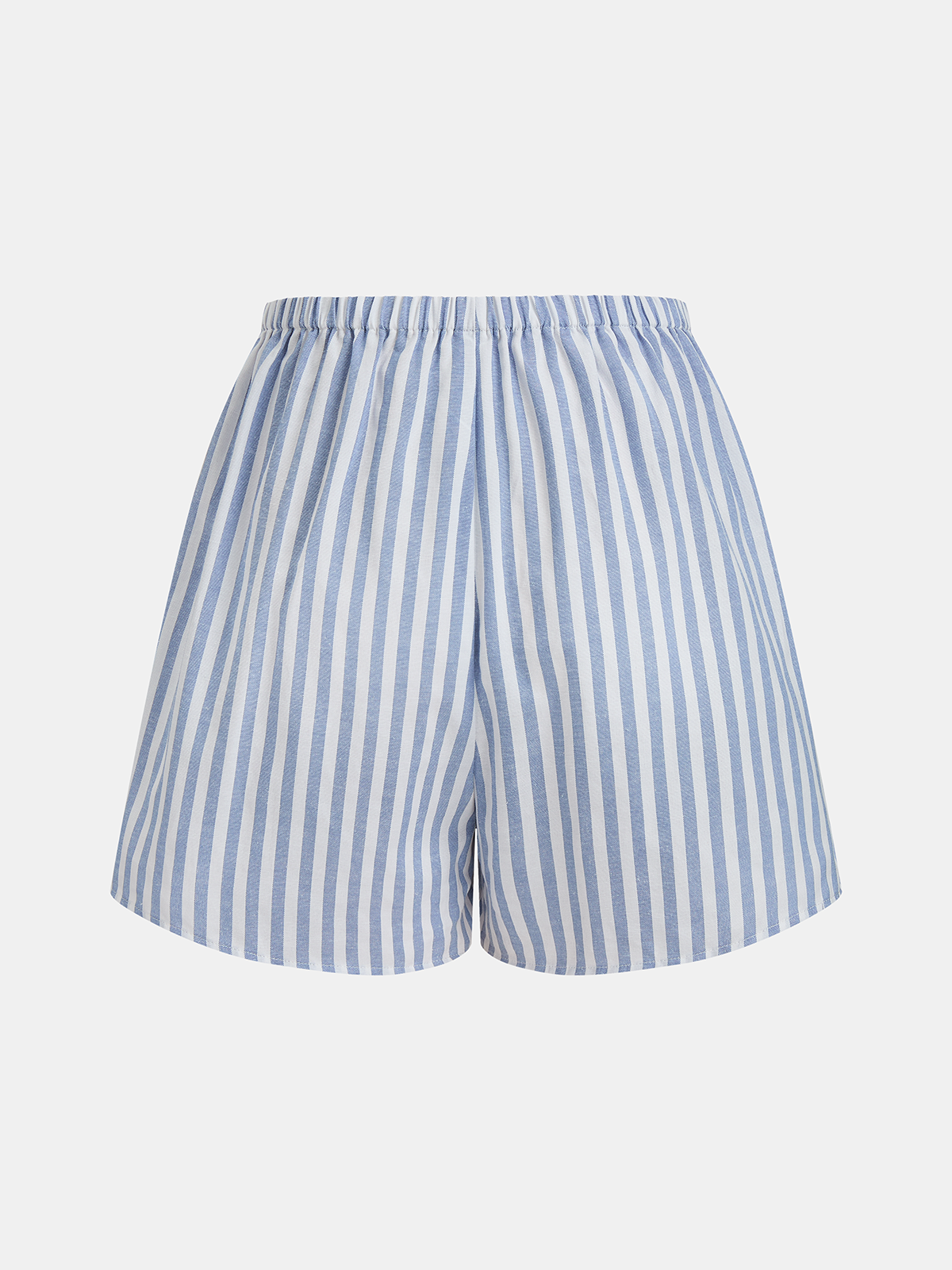 Shorts Sets Women – Striped Cotton Cutout Top & Shorts | Two Piece Set