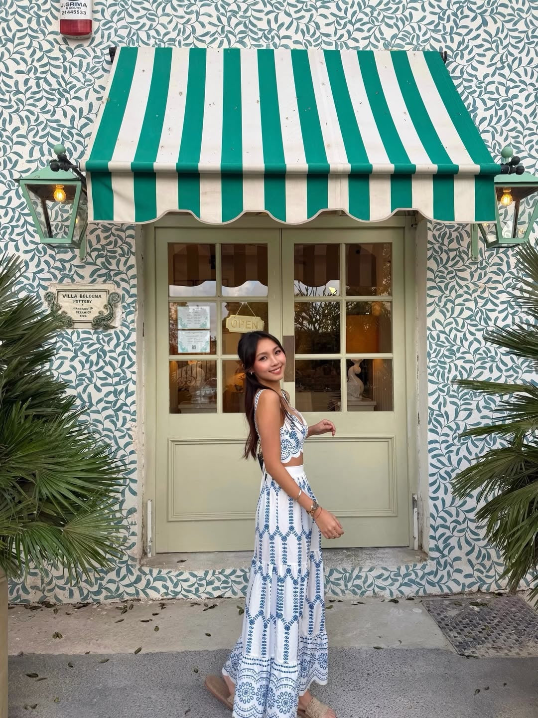 Two Piece Skirt Set – Printed Sleeveless Tie Back Top & Skirt | Matching Set