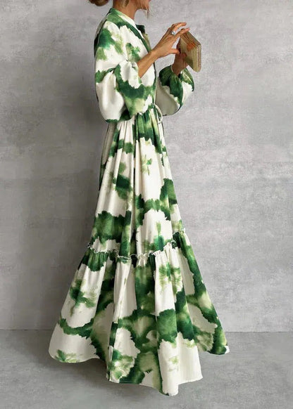 Long Sleeve Maxi Dress | Tie Dye Dress - Maxi Dresses for Women