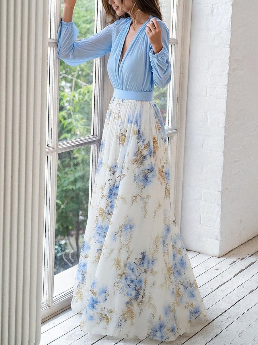 Long Sleeve Maxi Dress | Floral Dress - Maxi Dresses for Women