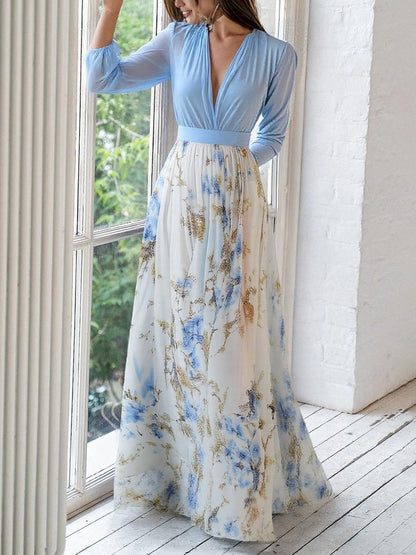 Long Sleeve Maxi Dress | Floral Dress - Maxi Dresses for Women